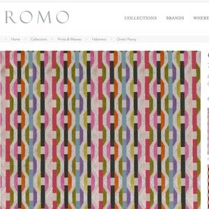 5.10 YARDS OF Onetti Fabric by Romo Product Ref: 7843/06